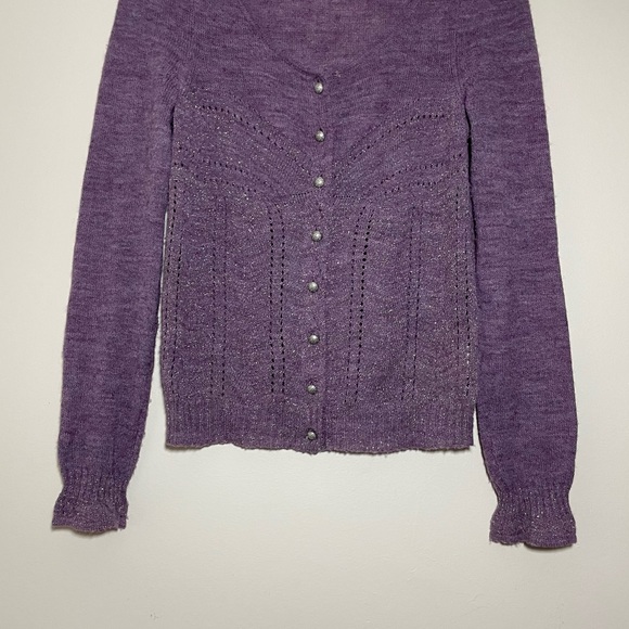 Anthropologie Sparkle Cardigan Sweater - Picture 3 of 6